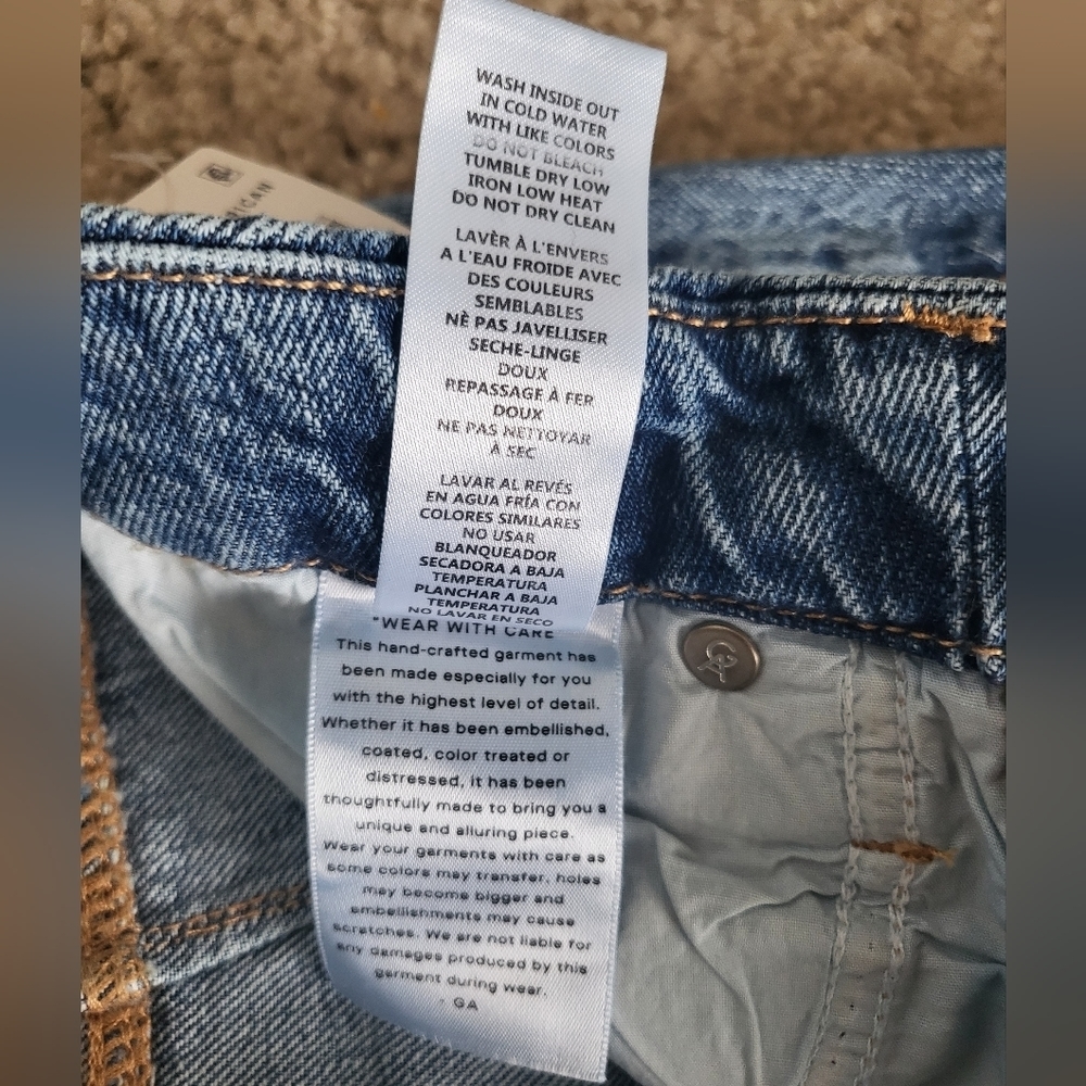 💚HP💚NWT Good American Good 90s Icon Jean's in Indigo Blue - Picture 8 of 14